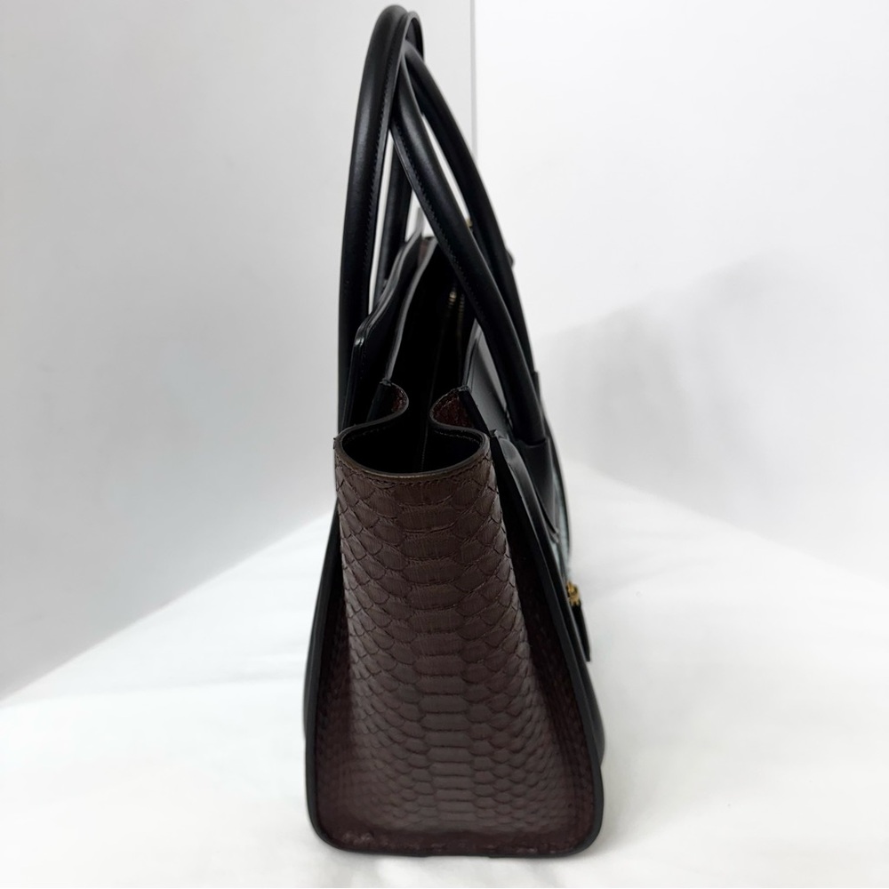 Celine Multicolor Leather And Python Luggage Bag - image 6